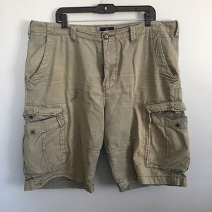 Grey cargo shorts